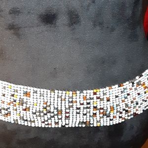 Multi Color beaded stretchy belt